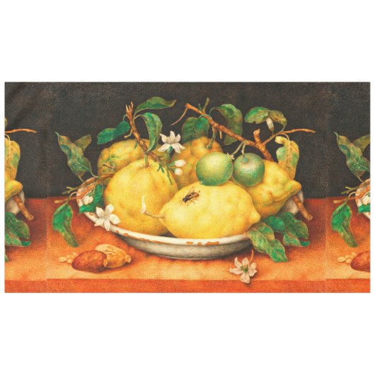 OBST UND WEISSE BLUME DER SAISON TISCHDECKE (Vorderseite (Horizontal))
