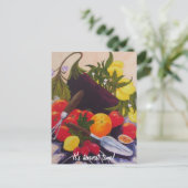 Obst & Vegetables Medley Postkarte (Stehend Vorderseite)