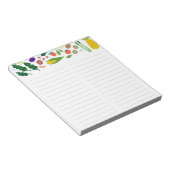 Obst Veggies Mehlplanung Einkaufsliste Notizblock (angewinkelt)