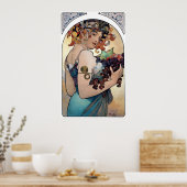 Obst von Alfons Mucha 1897 Poster (Küche)