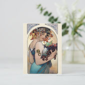 Obst von Alfons Mucha 1897 Postkarte (Stehend Vorderseite)