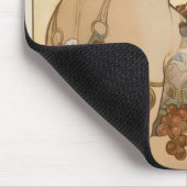 Obst von Alphonse Mucha, Vintage Art Nouveau Mousepad (Ecke)