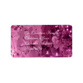 Obst, Wein und Blume Adressaufkleber (Vorne)