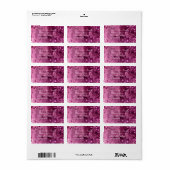 Obst, Wein und Blume Adressaufkleber (Vorne)