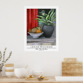 Obst, Wein und Pflanze Poster (Küche)