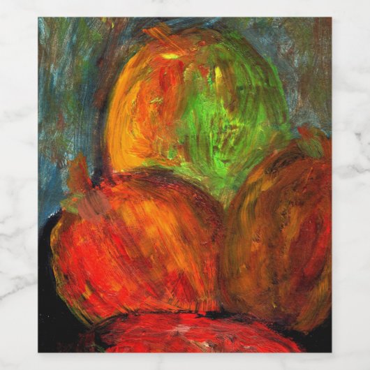 Obst Weinetikett (Einzelnes Label)