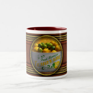 Obst - Zitronen - Wenn das Leben Ihnen Zitronen gi Zweifarbige Tasse