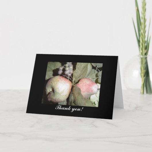 Obstanordnung Vielen Dank Dankeskarte (Vorderseite)