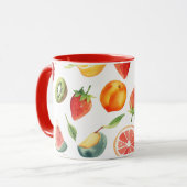 Obstaufschnitt - Keramik der Fruchtentwürfe in Mis Tasse (Vorderseite Links)