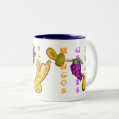 Obstbananen Zweifarbige Tasse (VorderseiteRechts)