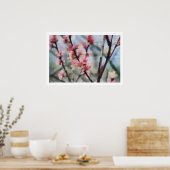 Obstbaum-Blüten-Grafik-Plakat Poster (Küche)