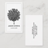 Obstbaum Landscaper Visitenkarte (Vorne/Hinten)
