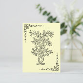 Obstbaum Postkarte (Stehend Vorderseite)