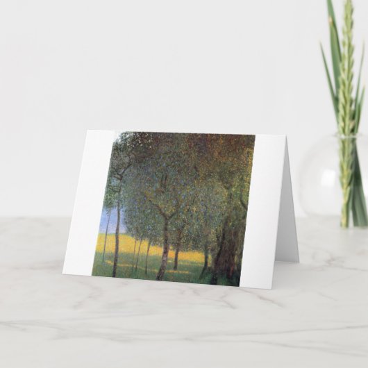 Obstbäume, Gustav Klimt Karte (Vorderseite)