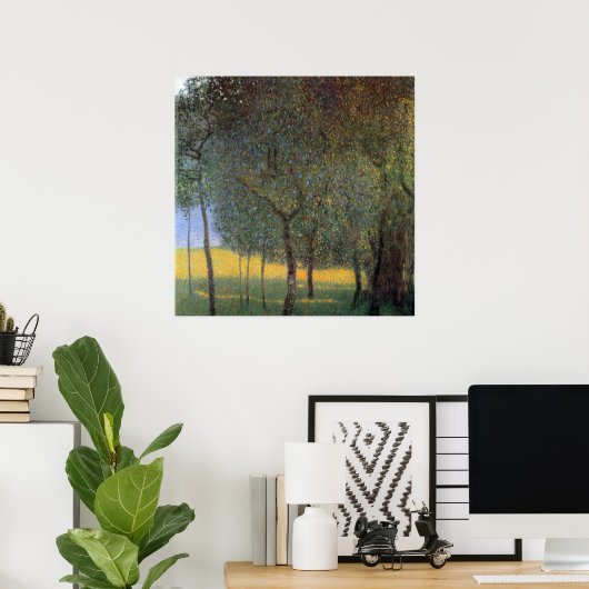 Obstbäume, Gustav Klimt Poster (Heimbüro)