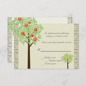 Obstbäume UAWG Hochzeit Einladung. Einladung (Vorne/Hinten)