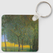 Obstbäume von Gustav Klimt, Vintager Jugendstil Schlüsselanhänger (Rückseite)