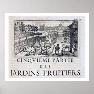Obstbäume, von 'Le Parfait Jardinier pflanzen, Poster