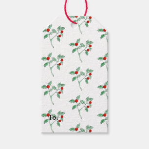 Obstbeere Pflanze Geschenkanhänger