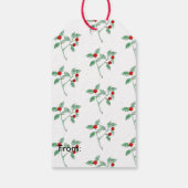 Obstbeere Pflanze Geschenkanhänger (Rückseite)