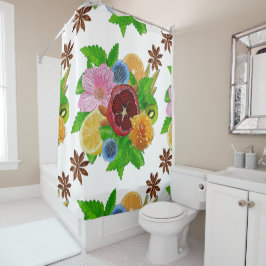 Obstbouquet. Duschvorhang