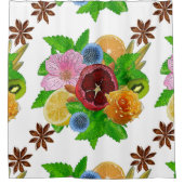 Obstbouquet. Duschvorhang (Vorderseite)