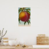 Obstchromlithograph von PeachFruitState Poster (Küche)