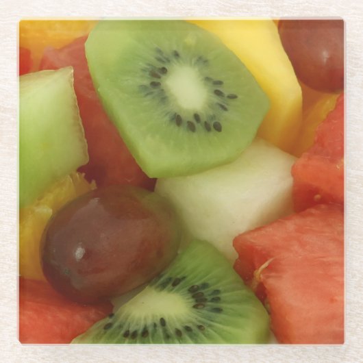 Obstcocktail-Foto Glasuntersetzer (Vorderseite)