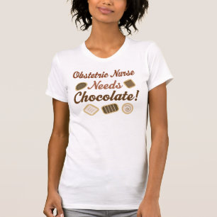 Obstetric Krankenschwester-Schokolade T-Shirt