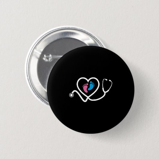Obstetric Nurse Baby Button (Vorne & Hinten)