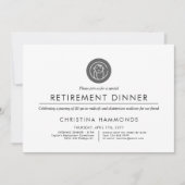 Obstetrician Midfrau Rente Dinner | Minimal  Einladung (Vorderseite)