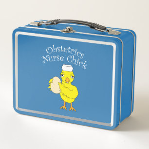 Obstetrics Nurse Chick T - Shirt Metall Brotdose