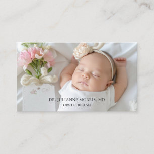 Obstetriker Baby Foto Business Card Visitenkarte