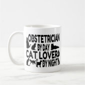Obstetriker Cat Lover Kaffeetasse (Links)