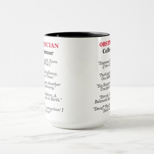 Obstetriker Coffee Spaß Tasse (Zentrum)