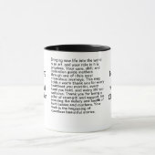 Obstetriker Dankeschön Nachricht Tasse (Zentrum)