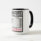 Obstetriker Doctor Funny Nutrional Facts Tasse (VorderseiteRechts)