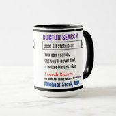 Obstetriker Funny Search Geschenke Tasse (VorderseiteRechts)
