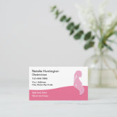 Obstetriker Gynäkologe Modern Business Cards Visitenkarte (Stehend Vorderseite)