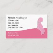 Obstetriker Gynäkologe Modern Business Cards Visitenkarte (Vorderseite)