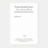 Obstetriker Gynäkologen Indikationen Post-it Klebezettel (Vorderseite)