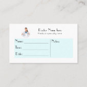 Obstetriker Gynecologe OBGYN moderner QR-Code-Bus Visitenkarte (Rückseite)