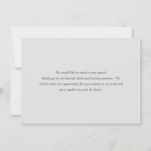 Obstetriker | Minimalistisch Flat Vielen Dank Dankeskarte (Rückseite)