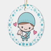 Obstetriker OB-GYN Nurse Midfrau Keramik Ornament (Links)