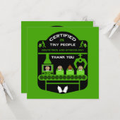 Obstetriker Wertschätzung und Dankeschön Geschenk Karte (Vorderseite/Rückseite Beispiel)