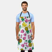 Obstfiesta: Bananen, Ananas, Erdbeeren Schürze (Getragen)