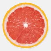 Obstgarnsticker - Grapefruits Runder Aufkleber (Vorderseite)