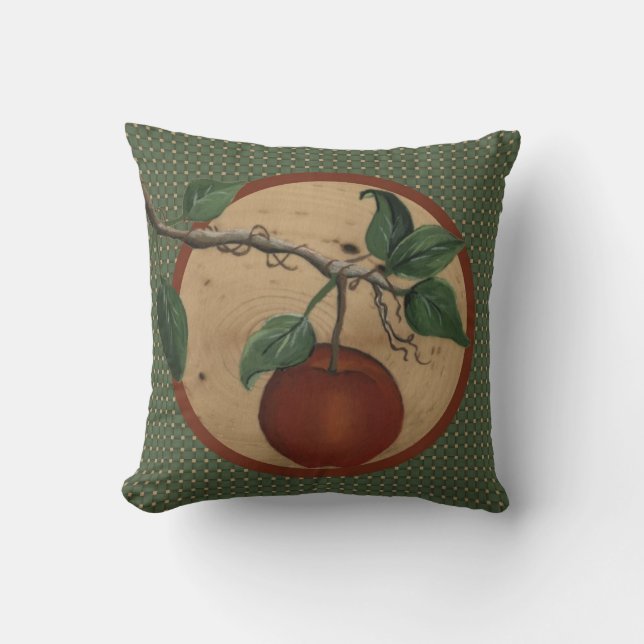 Obstgarten Apfel Wurf Kissen (Vorderseite)