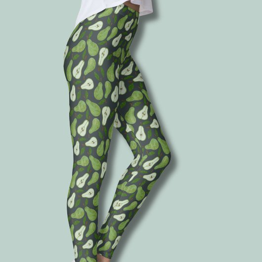 Obstgarten-Birnen-Fruchtmuster Leggings