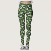 Obstgarten-Birnen-Fruchtmuster Leggings (Vorderseite)